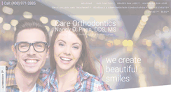 Desktop Screenshot of careorthodontics.com