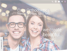 Tablet Screenshot of careorthodontics.com